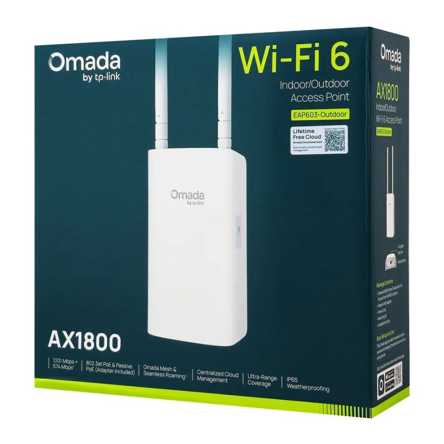 TP-LINK EAP603-Outdoor WiFi 6 Mesh Access Point (AX1800)